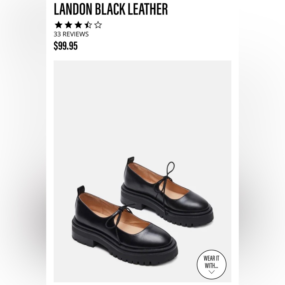 Steve Madden Landon Black leather